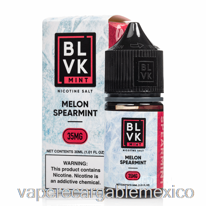Vape Recargable Melón Menta Verde - Sales De Menta Blvk - 30ml 50mg